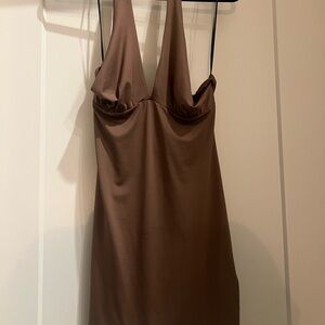 H&M Brown Mini Dress